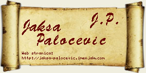Jakša Paločević vizit kartica